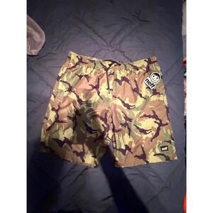 Neff Mens Camo Board Shorts Green Brown Camouflage Swim Trunks XL New